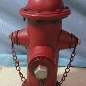 Tin FIRE HYDRANT BANK  Home decor